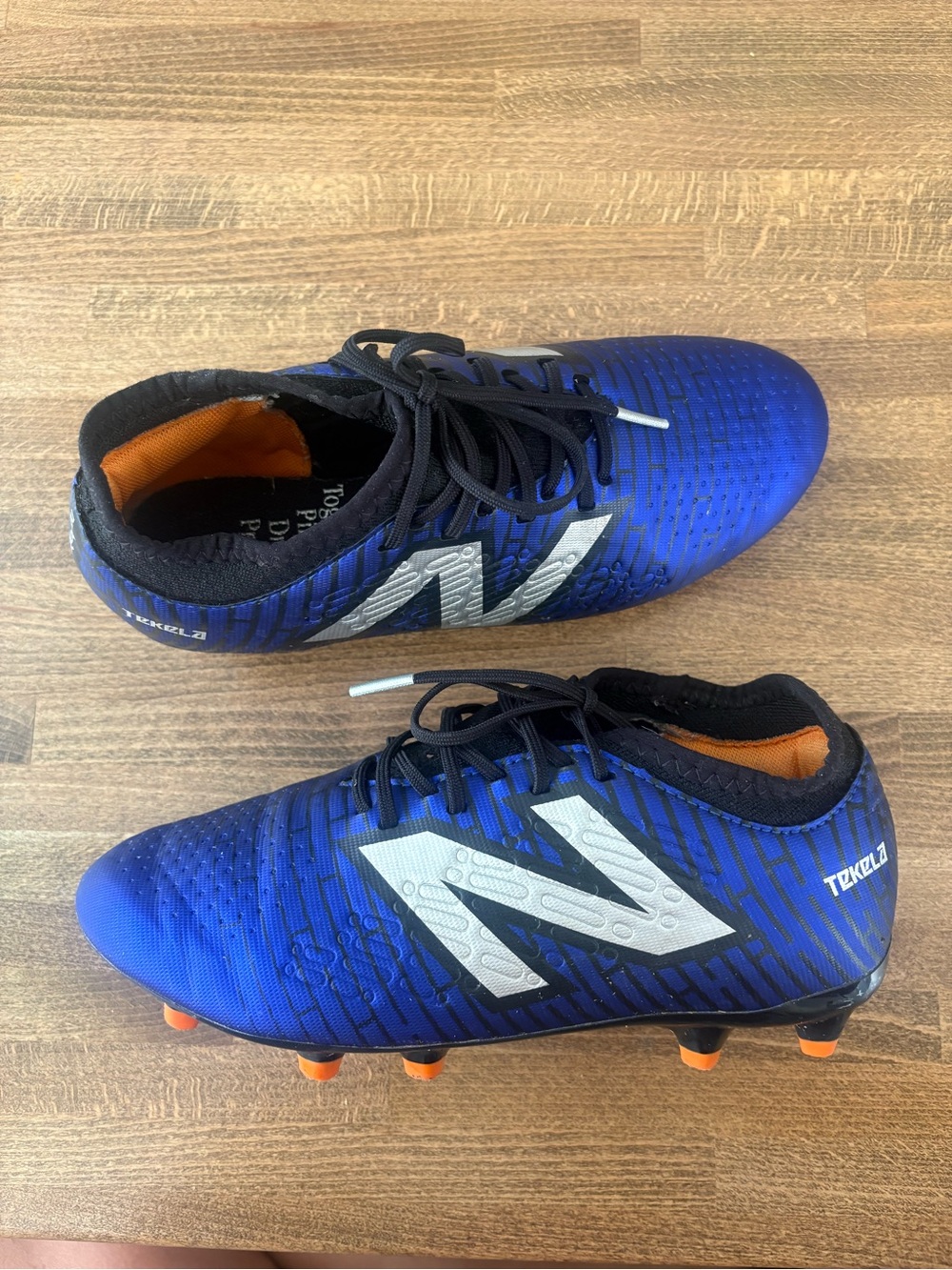 New Balance Blue Tekela Soccer Cleats for youth - WIDE M4/W5.5